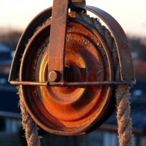 a large pulley